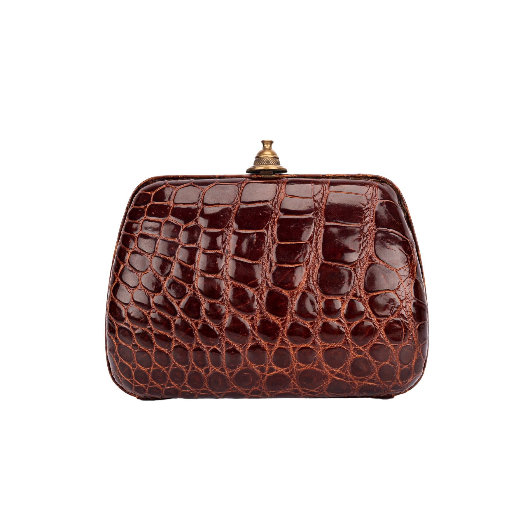 Gianfranco Ferre Gianfranco Ferre Brown Crocodile Clutch Bag